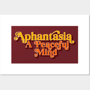 Aphantasia - A Peaceful Mind, Retro Vintage Aphantasia Posters and Art